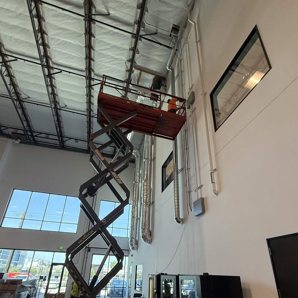 Warehouse camera installation